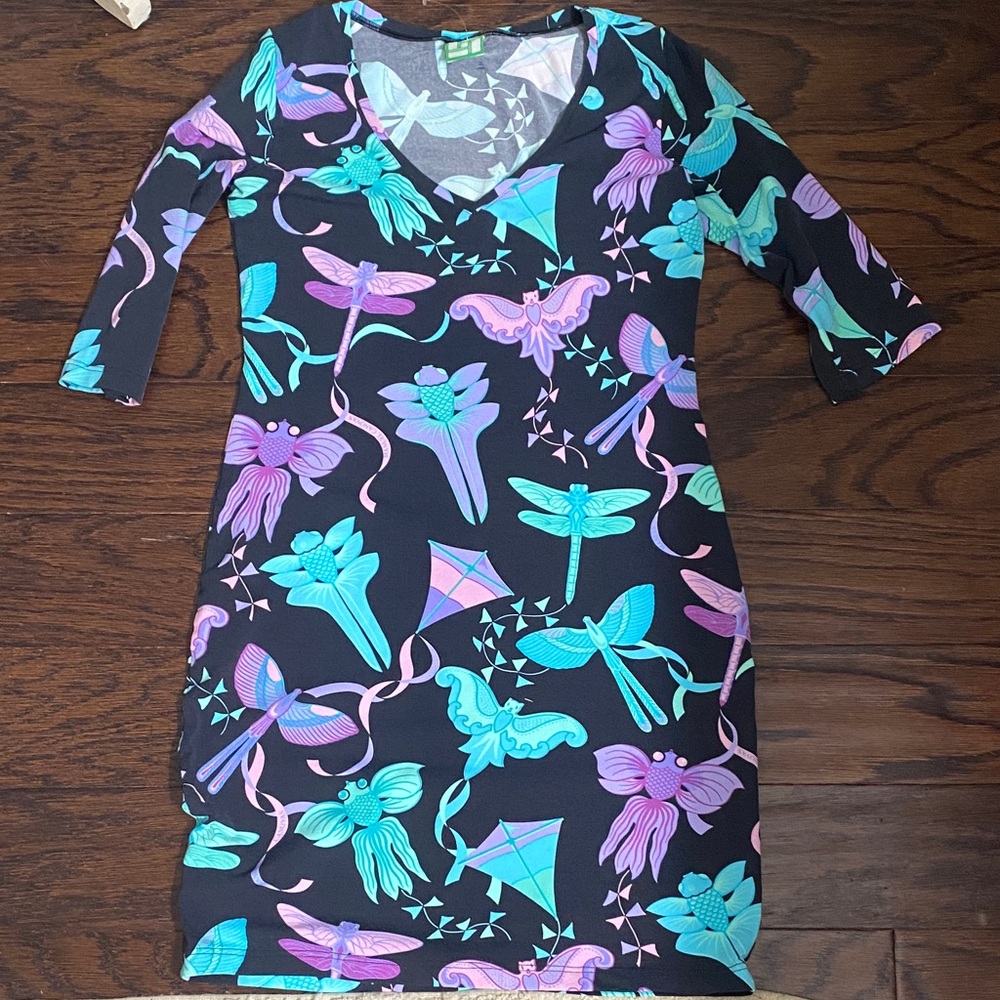 Bella Canvas Multicolor Graphic Dress